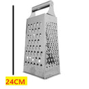 Ralador 24cm Aço Inox 4 Faces Resistente Cozinha Para Verduras Legumes Queijo Multiuso