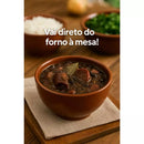 Kit 6 Cumbucas Refratárias 500 ml Porcelana Marrom Ideal Para Feijoada, Caldos, Sorvetes e Açaí
