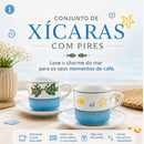 Jogo de Chá 12 Peças - Dec. Provençal