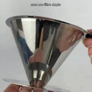 Filtro Coador De Café Inox 101 - Com Pegador em Silicone - Peneira Aço Reutilizável  - CH